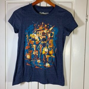 Eastward Fangamer Graphic T-Shirt Womens XS Heather Navy Blue John Sam Pixpil